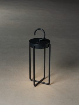 Konstsmide Otranto Outdoor USB Rechargeable Table Lamp Black