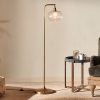 Mulia Recycled Glass Floor Lamp - Antique Brass – nkuku