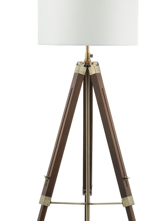 Easel Tripod Dark Wood Floor Lamp, Wood Floor Lamp Base Uk