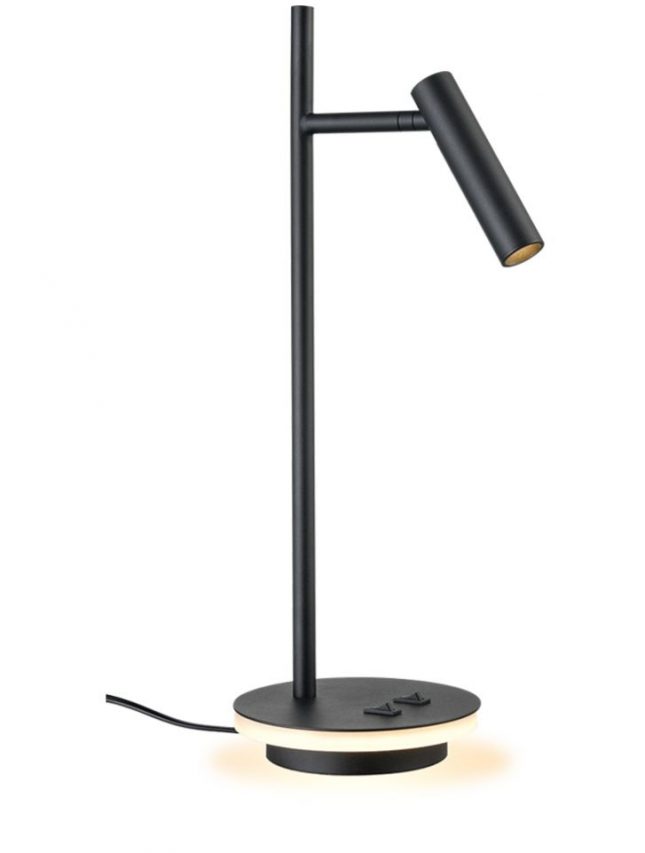 Franklite Illuminated Base LED Desk Lamp- Black